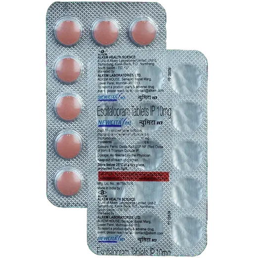 newcita 10mg tablet 15's